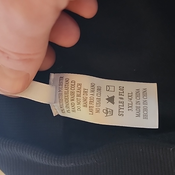 Homma plus size 3XL/4XL black soft leggings - Picture 5 of 6